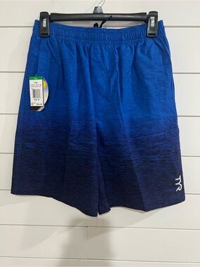 TYR Blue Ombre Athletic Swim Shorts